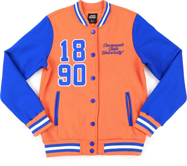 Big Boy Savannah State Tigers S5 Womens Fleece Jacket [Orange]