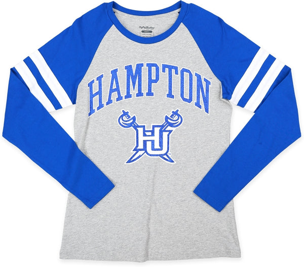 Big Boy Hampton Pirates S5 Womens Long Sleeve Tee [Grey]