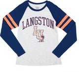 Big Boy Langston Lions S5 Womens Long Sleeve Tee [Grey]
