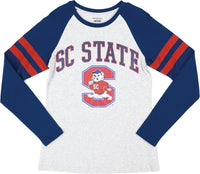 Big Boy South Carolina State Bulldogs S5 Womens Long Sleeve Tee [Grey]