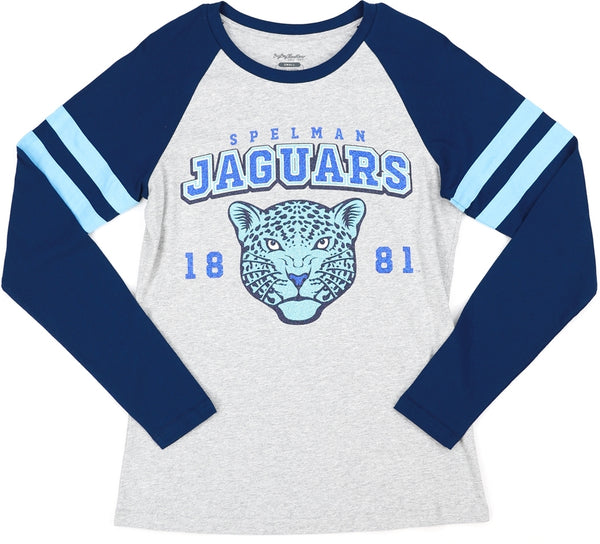 Big Boy Spelman Jaguars S5 Womens Long Sleeve Tee [Grey]