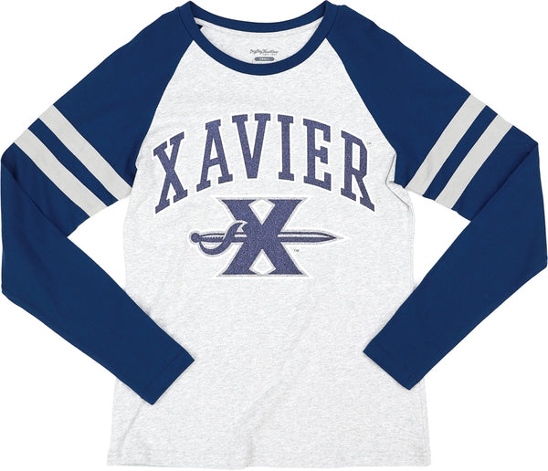 Big Boy Xavier Musketeers S5 Womens Long Sleeve Tee [Grey]