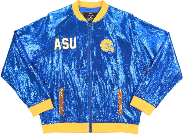 Big Boy Albany State Golden Rams S5 Womens Sequins Jacket [Gold]