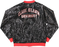 Big Boy Clark Atlanta Panthers S5 Womens Sequins Jacket [Black]