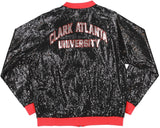 Big Boy Clark Atlanta Panthers S5 Womens Sequins Jacket [Black]