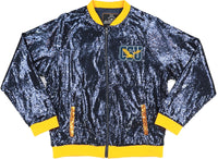 Big Boy Coppin State Eagles S5 Womens Sequins Jacket [Navy Blue]