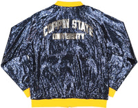 Big Boy Coppin State Eagles S5 Womens Sequins Jacket [Navy Blue]