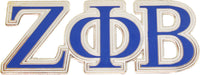 Zeta Phi Beta Big Letter Lapel Pin [Silver]