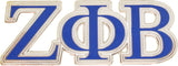 Zeta Phi Beta Big Letter Lapel Pin [Silver]