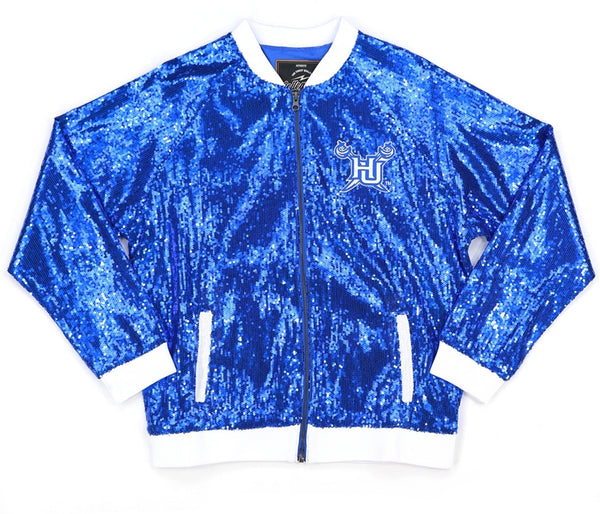 Big Boy Hampton Pirates S5 Womens Sequins Jacket [Royal Blue]