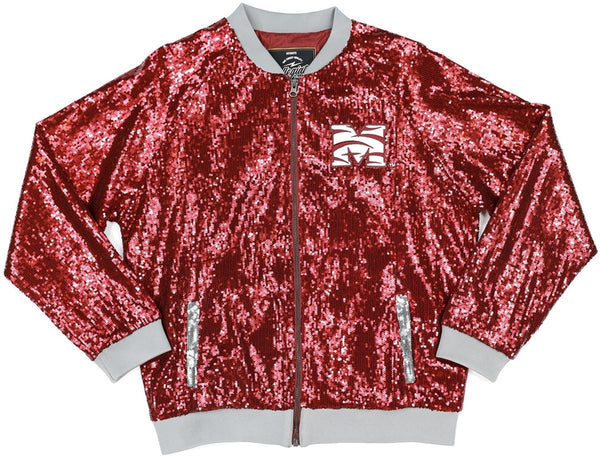 Big Boy Morehouse Maroon Tigers S5 Womens Sequins Jacket [Maroon]