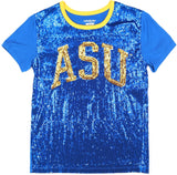 Big Boy Albany State Golden Rams S7 Womens Sequins Tee [Royal Blue]