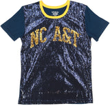 Big Boy North Carolina A&T Aggies S7 Womens Sequins Tee [Navy Blue]