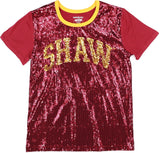Big Boy Shaw Bears S7 Womens Sequins Tee [Maroon]