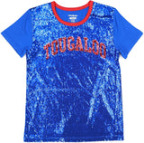 Big Boy Tougaloo Bulldogs S7 Womens Sequins Tee [Royal Blue]