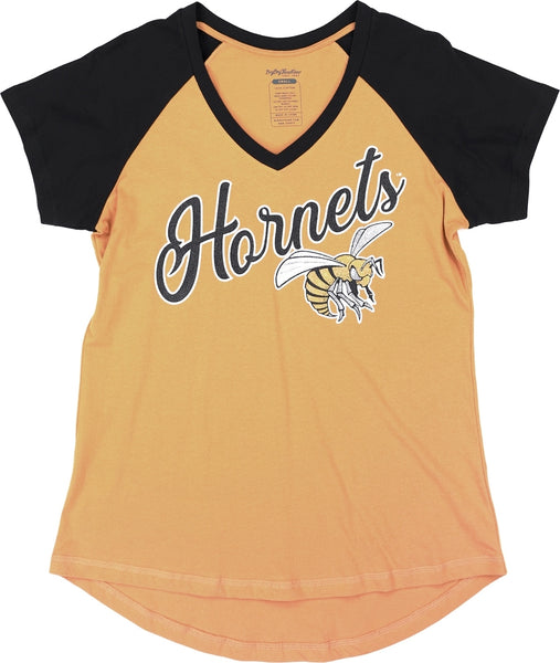 Big Boy Alabama State Hornets S4 Womens V-Neck Tee [Old Gold]