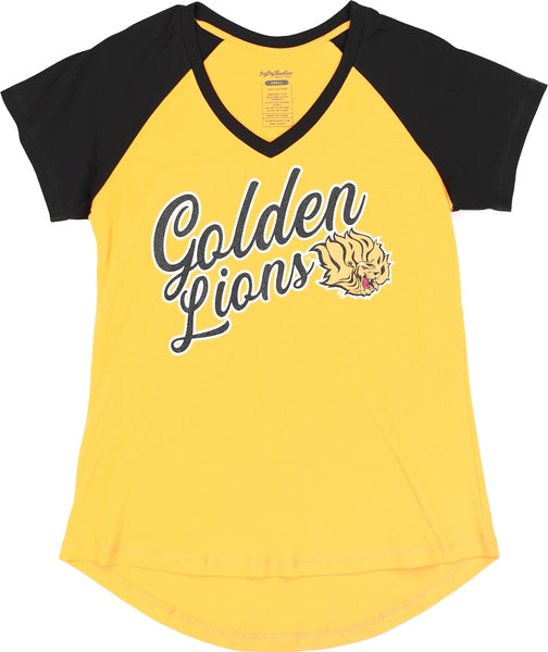 Big Boy Arkansas At Pine Bluff Golden Lions S4 Womens V-Neck Tee [Gold]