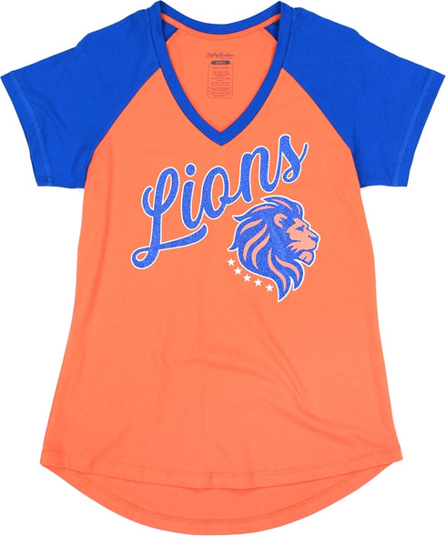Big Boy Florida Memorial Lions S4 Womens V-Neck Tee [Orange]