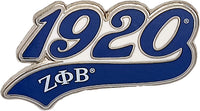 Zeta Phi Beta 1920 Tail Lapel Pin [Silver]