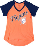 Big Boy Virginia State Trojans S4 Womens V-Neck Tee [Orange]