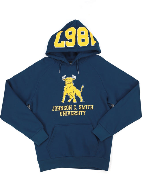 Big Boy Johnson C. Smith Golden Bulls S10 Mens Hoodie [Navy Blue]