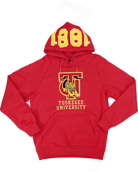 Big Boy Tuskegee Golden Tigers S10 Mens Hoodie [Crimson Red]