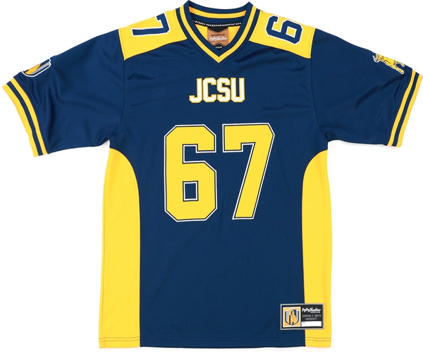 Big Boy Johnson C. Smith Golden Bulls S15 Mens Football Jersey [Navy Blue]