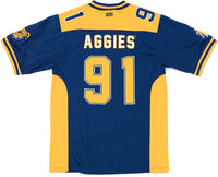 Big Boy North Carolina A&T Aggies S15 Mens Football Jersey [Navy Blue]