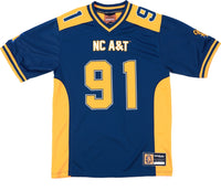 Big Boy North Carolina A&T Aggies S15 Mens Football Jersey [Navy Blue]
