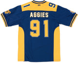 Big Boy North Carolina A&T Aggies S15 Mens Football Jersey [Navy Blue]