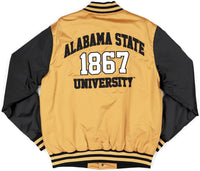 Big Boy Alabama State Hornets S8 Mens Baseball Jacket [Old Gold]