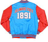Big Boy Delaware State Hornets S8 Mens Baseball Jacket [Sky Blue]