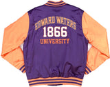 Big Boy Edward Waters Tigers S8 Mens Baseball Jacket [Purple]