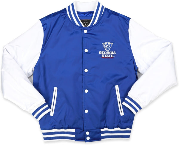 Big Boy Georgia State Panthers S8 Mens Baseball Jacket [Royal Blue]