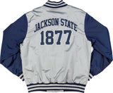 Big Boy Jackson State Tigers S8 Mens Baseball Jacket [Grey]