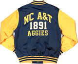 Big Boy North Carolina A&T Aggies S8 Mens Baseball Jacket [Navy Blue]