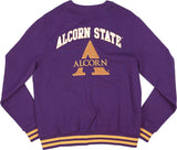 Big Boy Alcorn State Braves S6 Mens Cardigan [Purple]