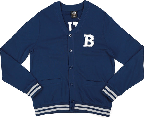 Big Boy Butler Bulldogs S6 Mens Cardigan [Navy Blue]