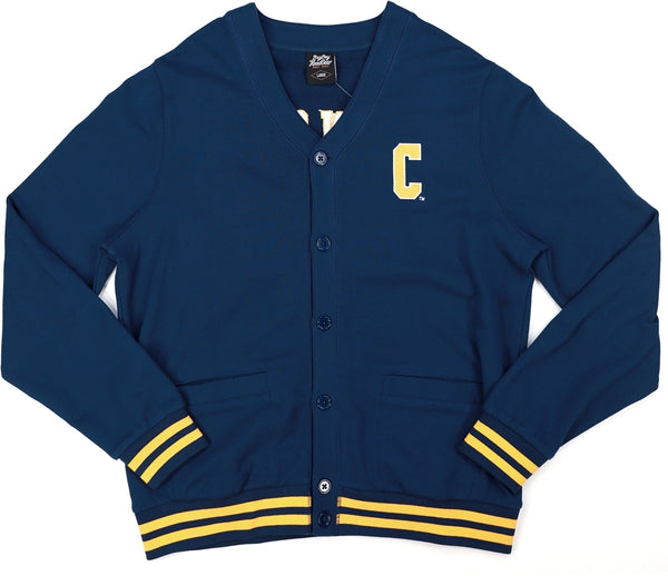 Big Boy Coppin State Eagles S6 Mens Cardigan [Navy Blue]