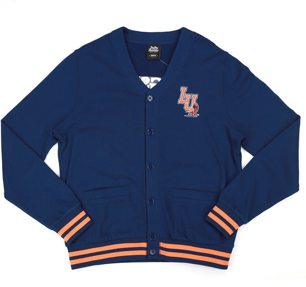 Big Boy Langston Lions S6 Mens Cardigan [Navy Blue]