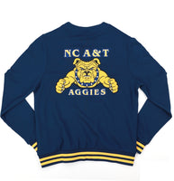 Big Boy North Carolina A&T Aggies S6 Mens Cardigan [Navy Blue]