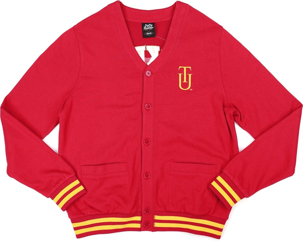 Big Boy Tuskegee Golden Tigers S6 Mens Cardigan [Crimson Red]