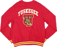 Big Boy Tuskegee Golden Tigers S6 Mens Cardigan [Crimson Red]