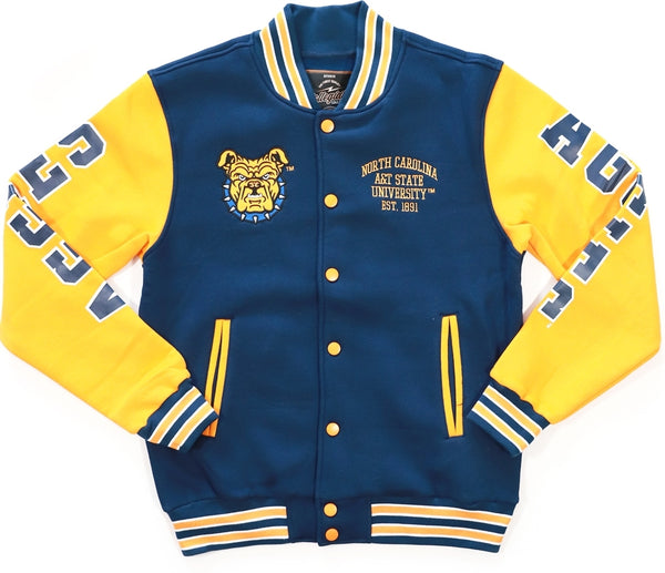 Big Boy North Carolina A&T Aggies S1 Mens Fleece Jacket [Navy Blue]
