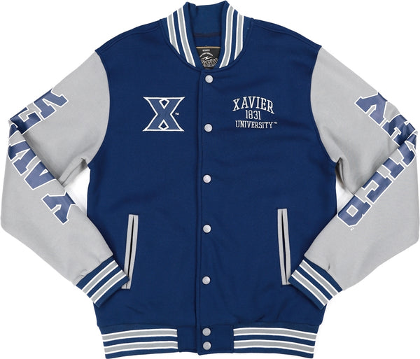 Big Boy Xavier Musketeers S1 Mens Fleece Jacket [Navy Blue]