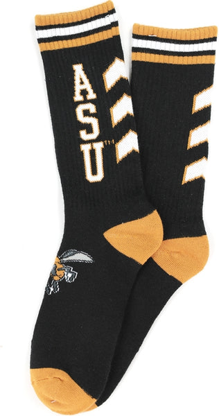 Big Boy Alabama State Hornets S6 Mens Athletic Socks [Black]