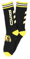 Big Boy Bowie State Bulldogs S6 Mens Athletic Socks [Black]
