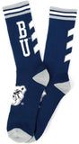 Big Boy Butler Bulldogs S6 Mens Athletic Socks [Navy Blue]