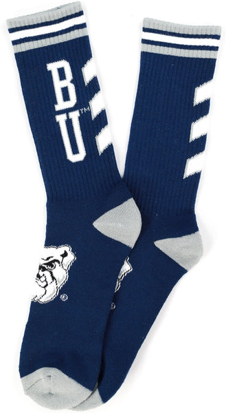 Big Boy Butler Bulldogs S6 Mens Athletic Socks [Navy Blue]