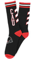 Big Boy Clark Atlanta Panthers S6 Mens Athletic Socks [Black]